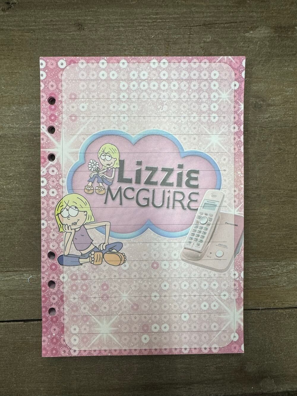 Lizzie McGuire Size A5 Refill Stationery Paper (50 sheets)